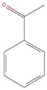 Cấu trúc hoá học của Acetophenone · Chemical structure of Acetophenone