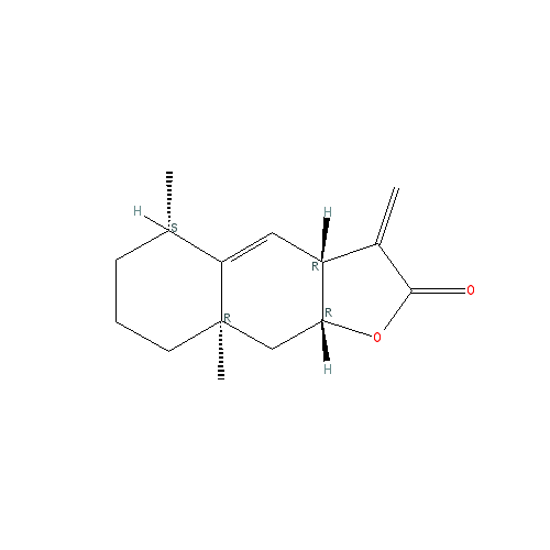 Cấu trúc hoá học của Alantolactone · Chemical structure of Alantolactone