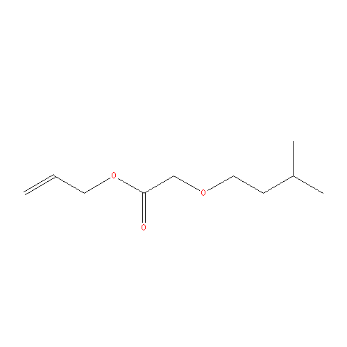 Cấu trúc hoá học của Allyl amyl glycolate · Chemical structure of Allyl amyl glycolate