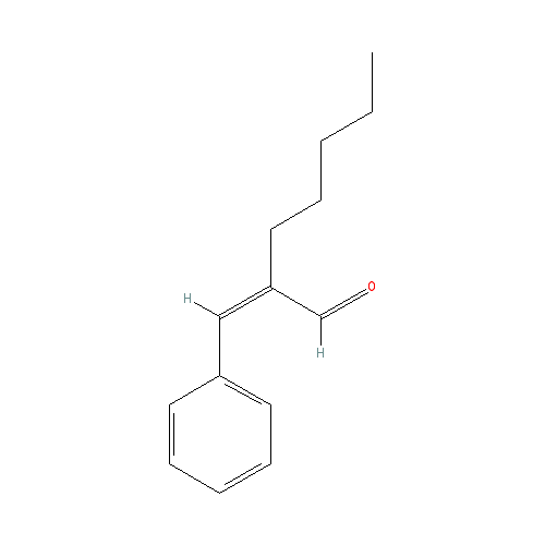 Cấu trúc hoá học của Amyl cinnamal · Chemical structure of Amyl cinnamal