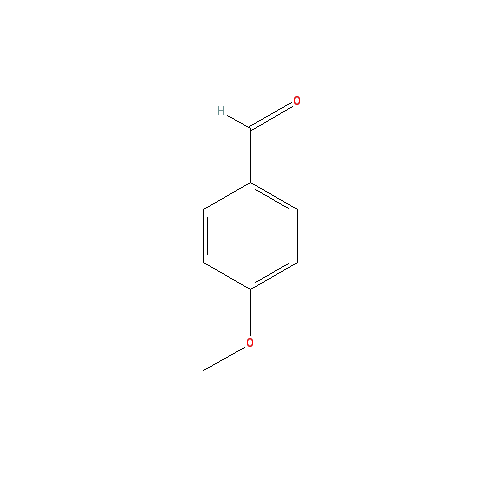 Cấu trúc hoá học của p-Anisaldehyde · Chemical structure of p-Anisaldehyde