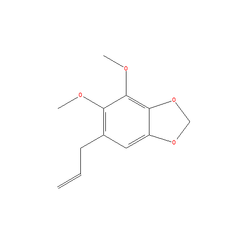 Cấu trúc hoá học của Apiole (dill) · Chemical structure of Apiole (dill)