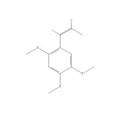 Cấu trúc hoá học của α-Asarone · Chemical structure of α-Asarone