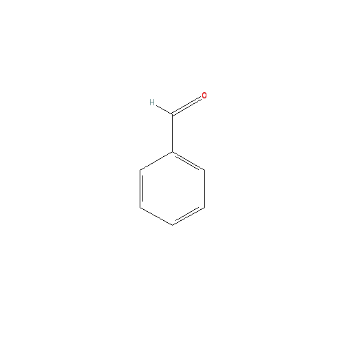 Cấu trúc hoá học của Benzaldehyde · Chemical structure of Benzaldehyde