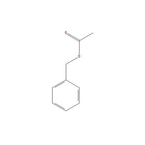 Cấu trúc hoá học của Benzyl acetate · Chemical structure of Benzyl acetate