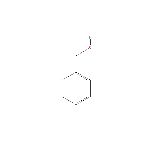Cấu trúc hoá học của Benzyl alcohol · Chemical structure of Benzyl alcohol