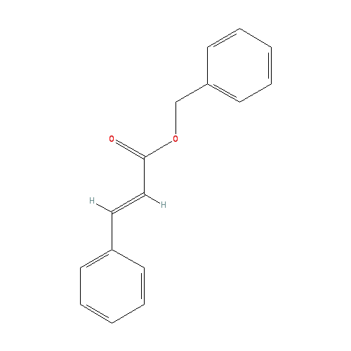 Cấu trúc hoá học của Benzyl cinnamate · Chemical structure of Benzyl cinnamate