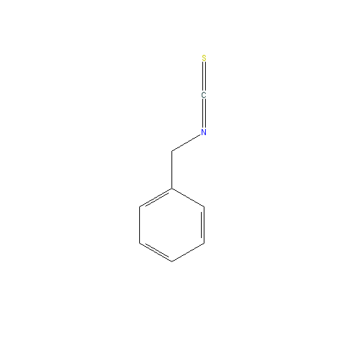 Cấu trúc hoá học của Benzyl isothiocyanate · Chemical structure of Benzyl isothiocyanate