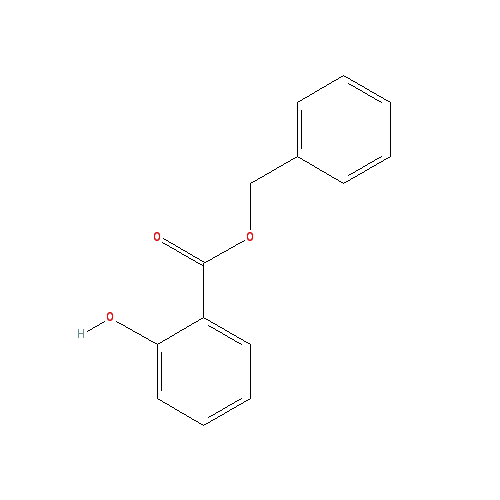 Cấu trúc hoá học của Benzyl salicylate · Chemical structure of Benzyl salicylate