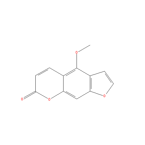 Cấu trúc hoá học của Bergapten · Chemical structure of Bergapten