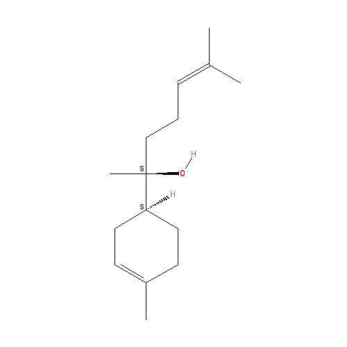 Cấu trúc hoá học của α-Bisabolol · Chemical structure of α-Bisabolol