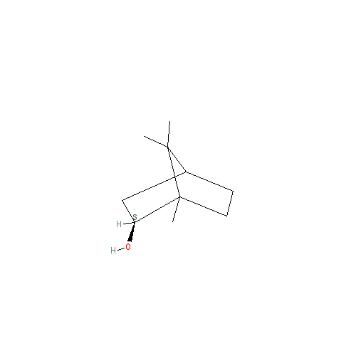Cấu trúc hoá học của Borneol · Chemical structure of Borneol