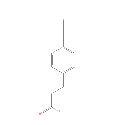 Cấu trúc hoá học của Bourgeonal · Chemical structure of Bourgeonal