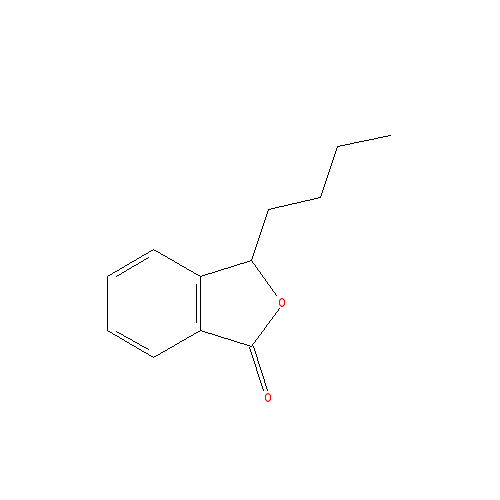 Cấu trúc hoá học của 3-Butyl phthalide · Chemical structure of 3-Butyl phthalide