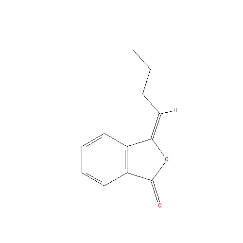 Cấu trúc hoá học của 3-Butylidene phthalide · Chemical structure of 3-Butylidene phthalide
