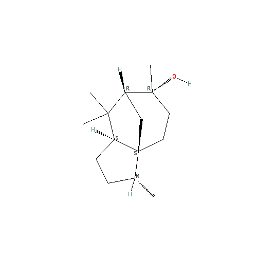 Cấu trúc hoá học của α-Cedrol · Chemical structure of α-Cedrol