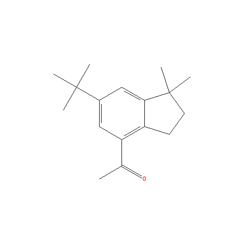 Cấu trúc hoá học của Celestolide · Chemical structure of Celestolide