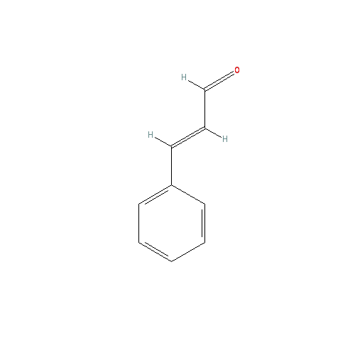 Cấu trúc hoá học của Cinnamaldehyde · Chemical structure of Cinnamaldehyde