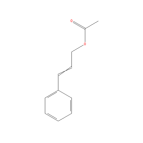 Cấu trúc hoá học của Cinnamyl acetate · Chemical structure of Cinnamyl acetate
