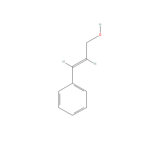 Cấu trúc hoá học của Cinnamyl alcohol · Chemical structure of Cinnamyl alcohol