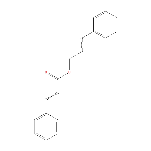Cấu trúc hoá học của Cinnamyl cinnamate · Chemical structure of Cinnamyl cinnamate