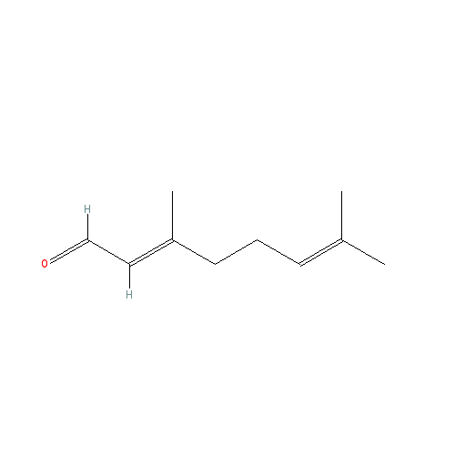 Cấu trúc hoá học của Citral · Chemical structure of Citral
