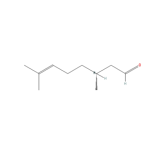 Cấu trúc hoá học của β-Citronellal · Chemical structure of β-Citronellal