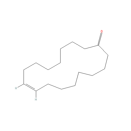 Cấu trúc hoá học của Civetone · Chemical structure of Civetone