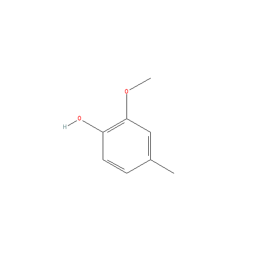 Cấu trúc hoá học của Creosol · Chemical structure of Creosol