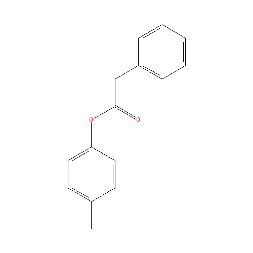 Cấu trúc hoá học của p-Cresyl phenylacetate · Chemical structure of p-Cresyl phenylacetate