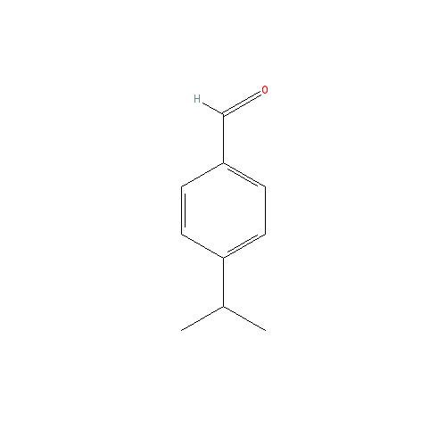 Cấu trúc hoá học của Cuminaldehyde · Chemical structure of Cuminaldehyde