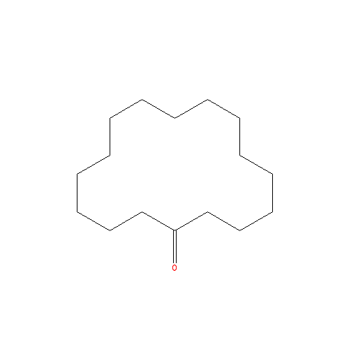 Cấu trúc hoá học của Cyclohexadecanone · Chemical structure of Cyclohexadecanone