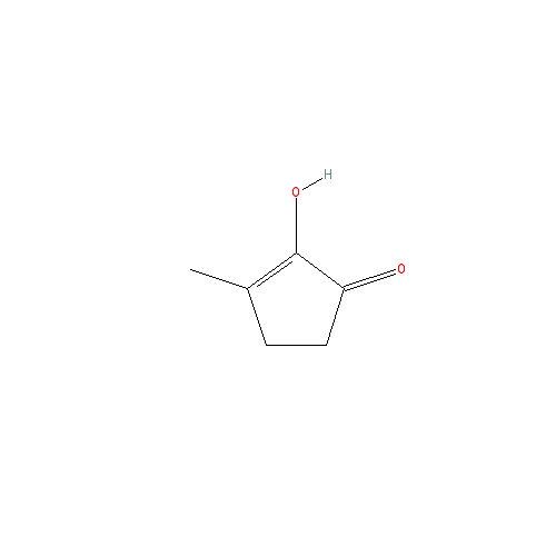 Cấu trúc hoá học của Cyclotene (maple lactone) · Chemical structure of Cyclotene (maple lactone)
