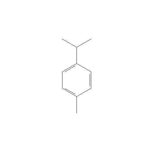 Cấu trúc hoá học của p-Cymene · Chemical structure of p-Cymene