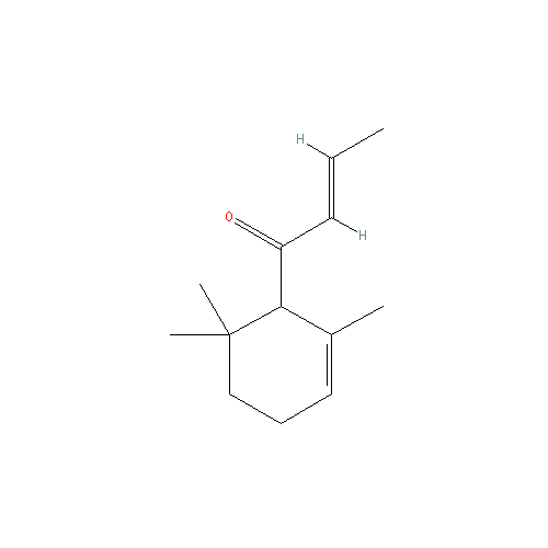 Cấu trúc hoá học của alpha-Damascone · Chemical structure of alpha-Damascone