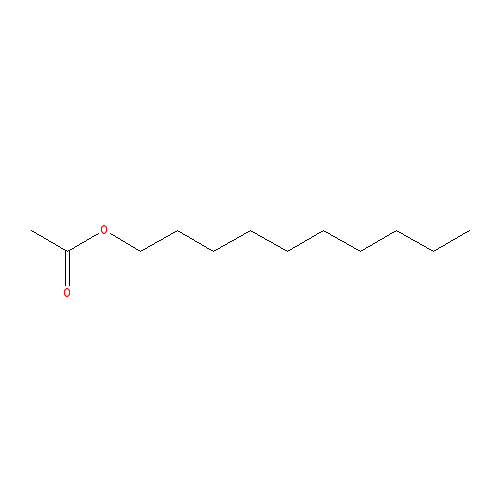 Cấu trúc hoá học của Decyl acetate · Chemical structure of Decyl acetate