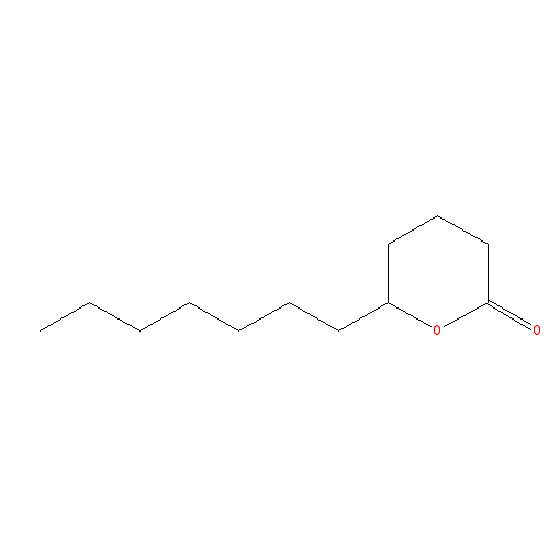 Cấu trúc hoá học của delta-Dodecalactone · Chemical structure of delta-Dodecalactone