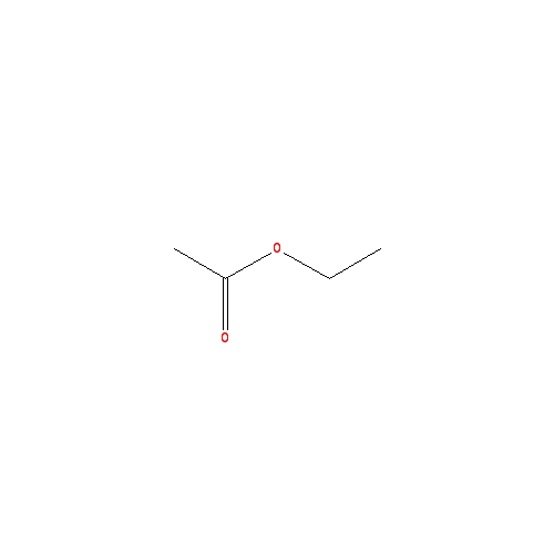 Cấu trúc hoá học của Ethyl acetate · Chemical structure of Ethyl acetate