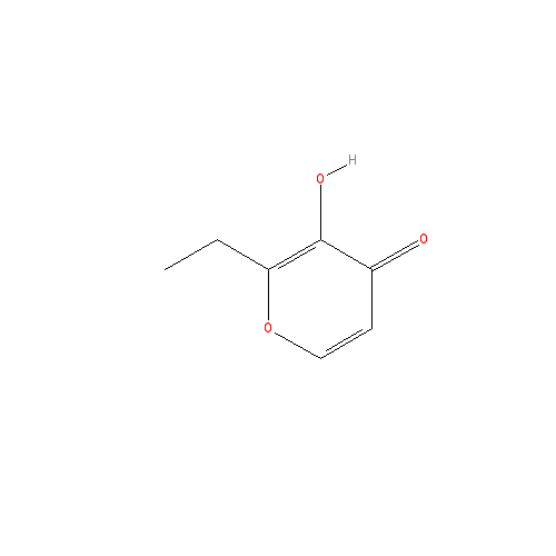 Cấu trúc hoá học của Ethyl maltol · Chemical structure of Ethyl maltol