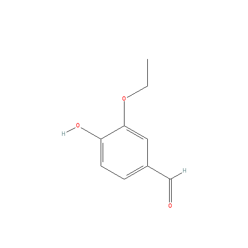 Cấu trúc hoá học của Ethyl vanillin · Chemical structure of Ethyl vanillin