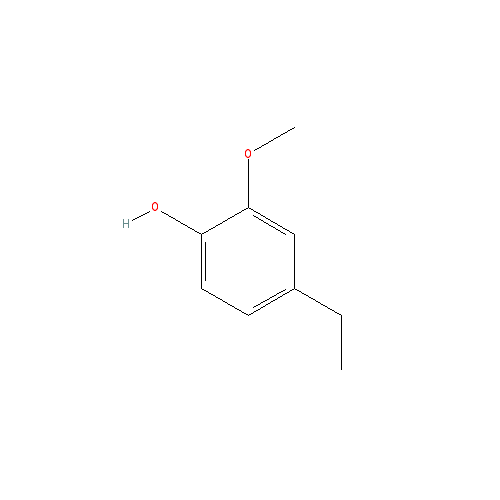 Cấu trúc hoá học của 4-Ethylguaiacol · Chemical structure of 4-Ethylguaiacol