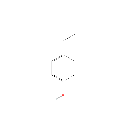 Cấu trúc hoá học của 4-Ethylphenol · Chemical structure of 4-Ethylphenol