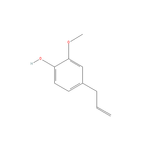 Cấu trúc hoá học của Eugenol · Chemical structure of Eugenol