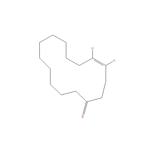 Cấu trúc hoá học của Exaltenone · Chemical structure of Exaltenone