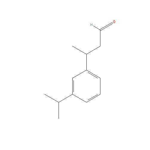 Cấu trúc hoá học của Florhydral · Chemical structure of Florhydral