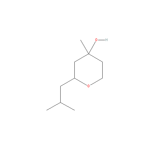 Cấu trúc hoá học của Florol · Chemical structure of Florol