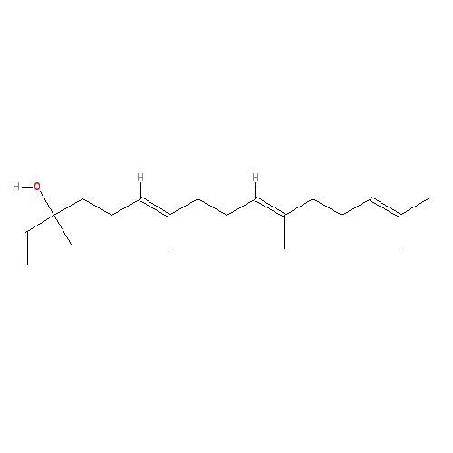 Cấu trúc hoá học của Geranyl linalool · Chemical structure of Geranyl linalool