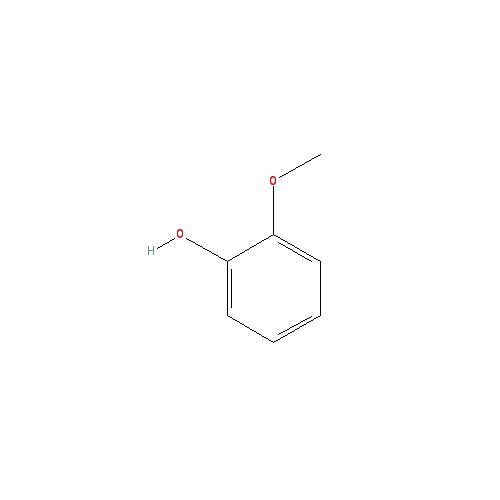 Cấu trúc hoá học của Guaiacol · Chemical structure of Guaiacol