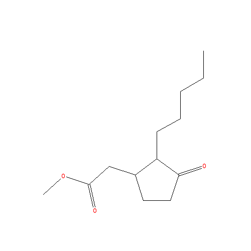 Cấu trúc hoá học của Hedione (methyl dihydrojasmonate) · Chemical structure of Hedione (methyl dihydrojasmonate)