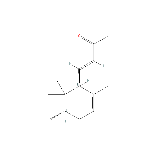 Cấu trúc hoá học của α-Irone · Chemical structure of α-Irone